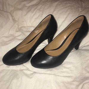 Black Clarks heels