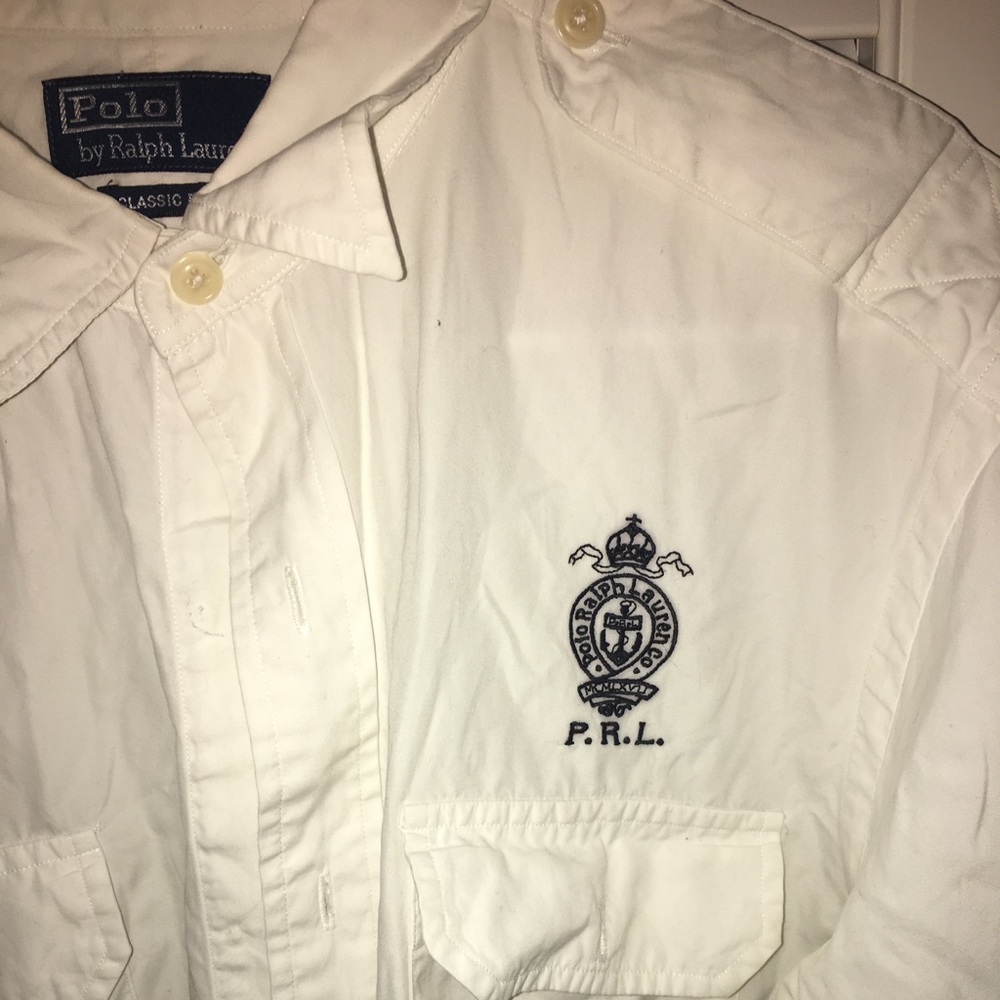 Polo by Ralph Lauren White Crest Shirt