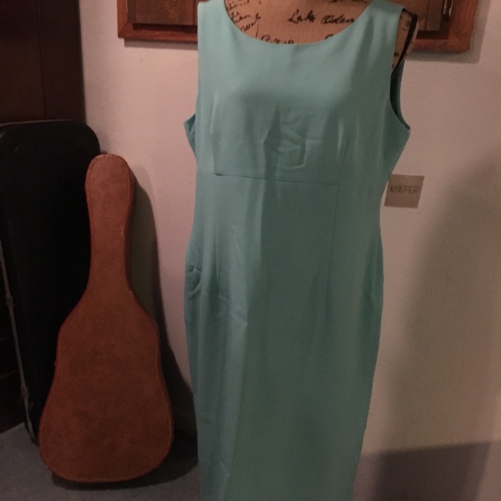 Turquoise Sheath Dress