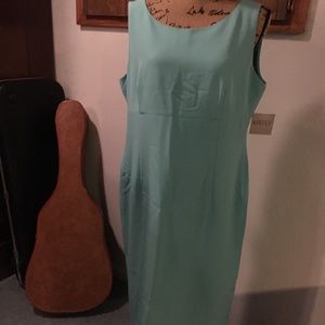Turquoise Sheath Dress