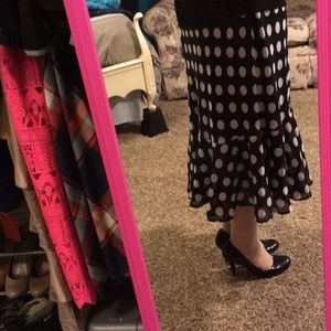 Adorable polka dot skirt!