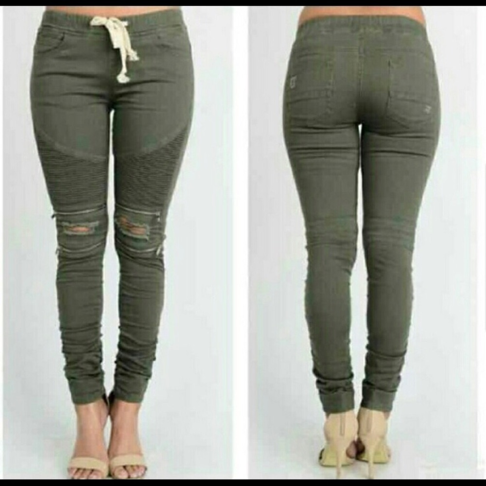 Moto pants joggers