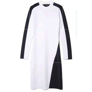 Rag & Bone M Cecilee Dress ivory color block