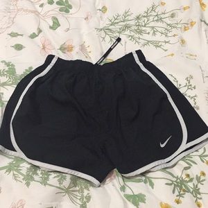 Black Nike Running Shorts Sz M w/ Zip