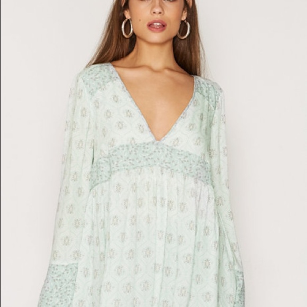 NWT Free People Rolling Hills Printed Tunic Top - Picture 2 of 8