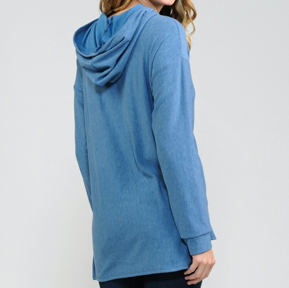 Sequin patch hoodie top - Picture 3 of 4