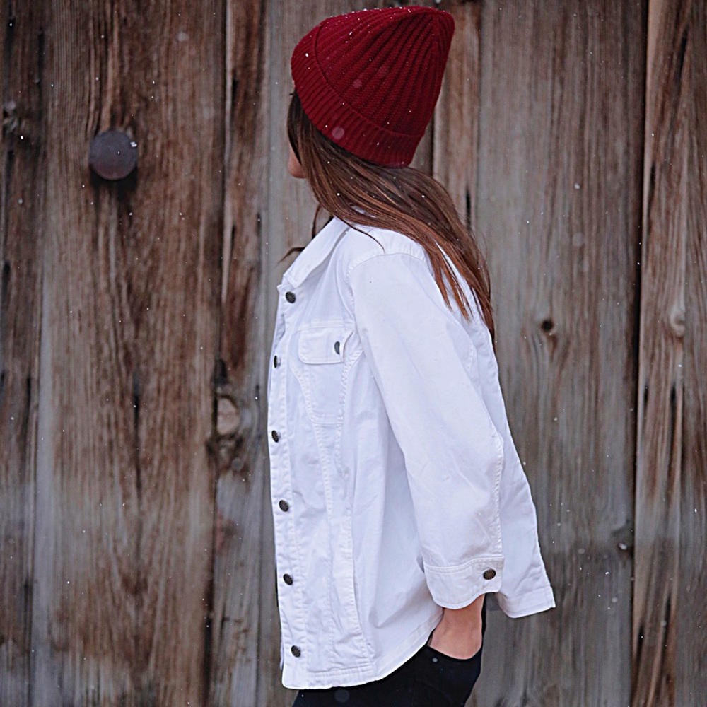 CJ Banks Women's white jacket. Size 1X.