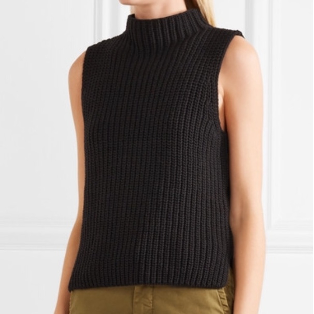 Madewell sleeveless turtle neck mock neck