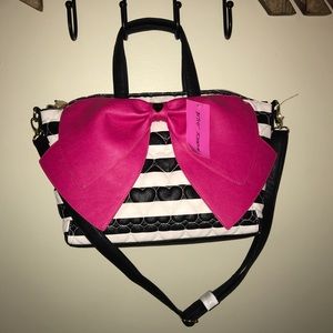 BRAND NEW Betsy Johnson Candy Stripe Purse