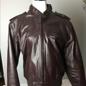 Members only sz 40 vintage cafe leather jacket