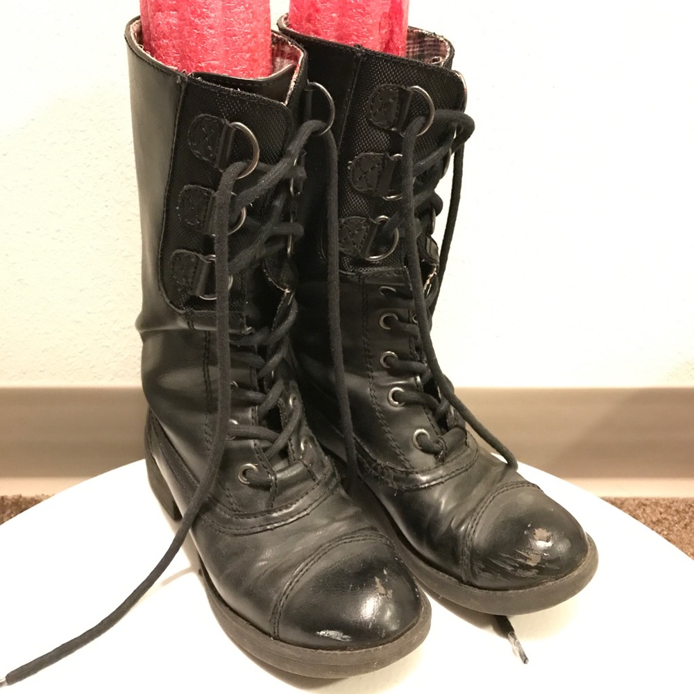 Tall black boots