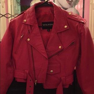 wilsons biker leather jacket
