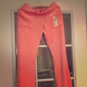 Petite Juicy Couture Velour Pants