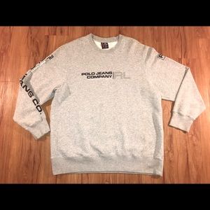 Vtg Ralph Lauren Polo Jeans Co Crewneck  Sz XL