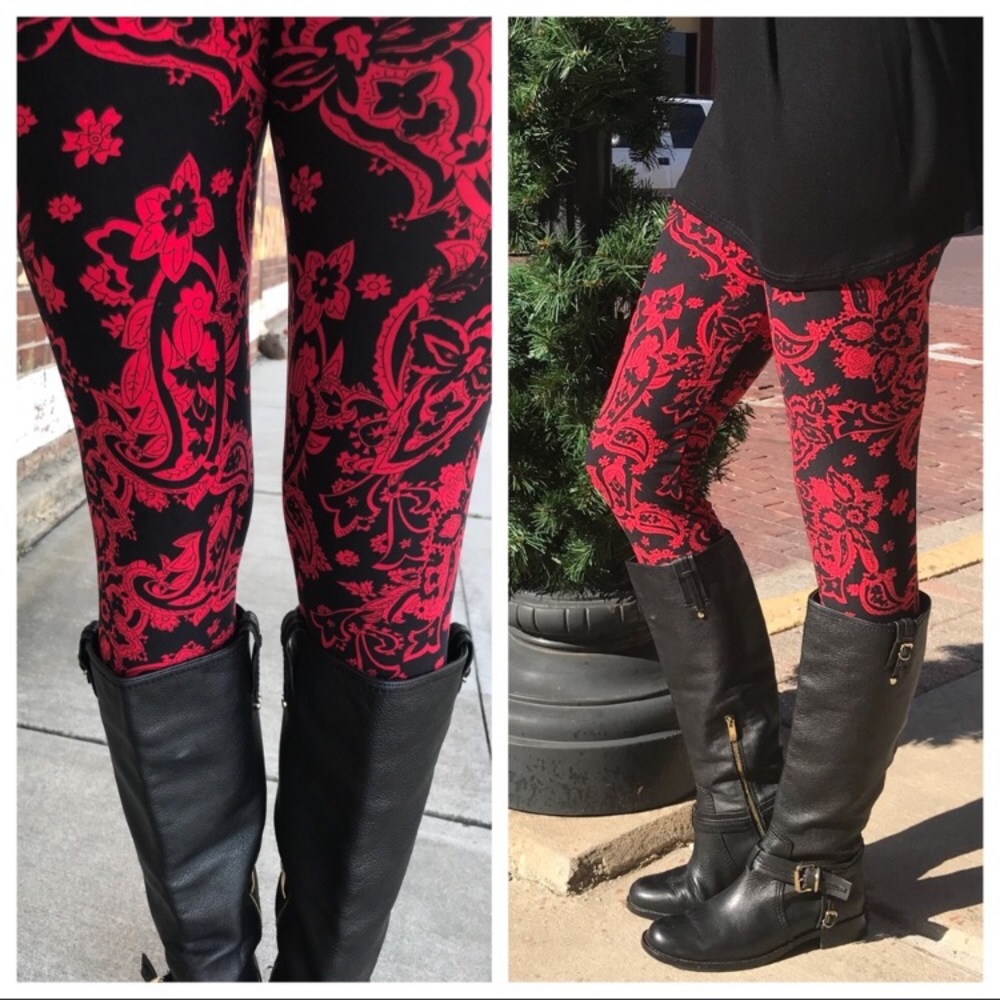 Paisley print leggings