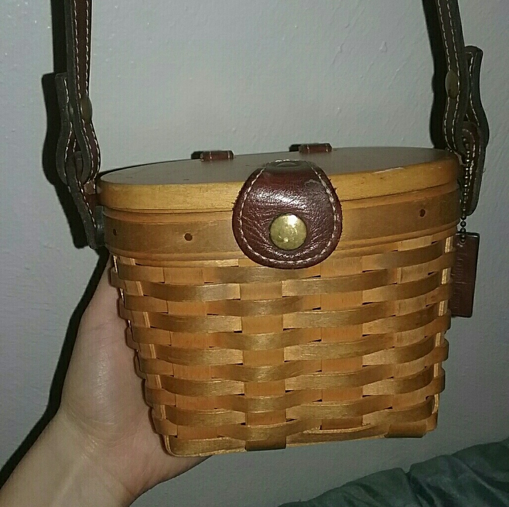 Longaberger small basket purse with strap