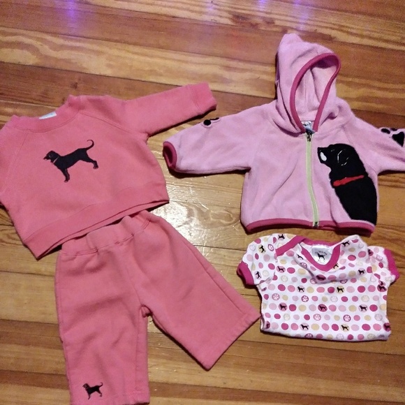 the black dog Other - The black dog 4 piece baby girl bundle