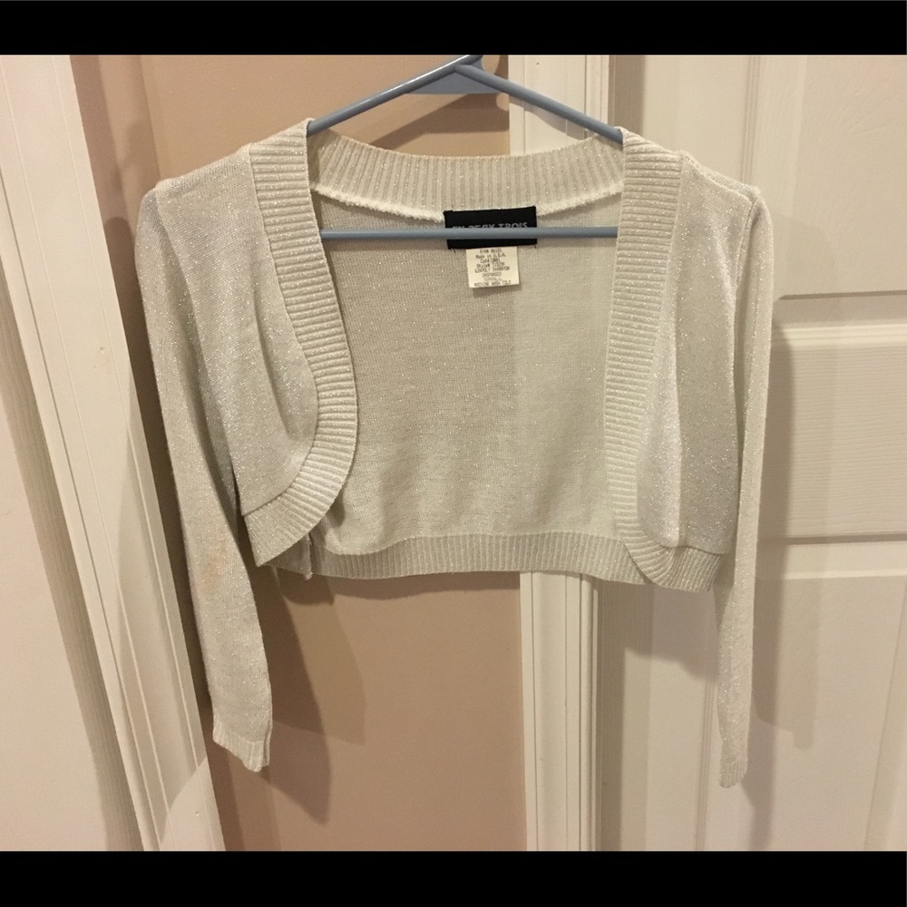 Silver Sparkly Cardigan