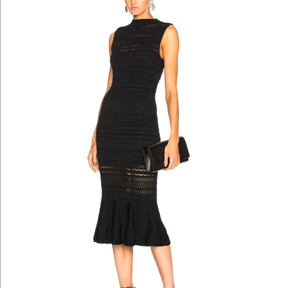 Alexis Rilla Fitted Ruffle Hem Dress