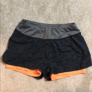 Running shorts lined with spanx