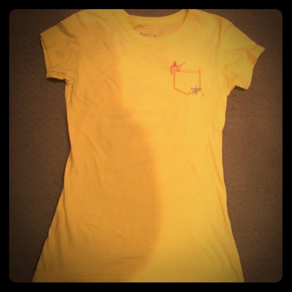 Guy Harvey Yellow Fitted Tshirt