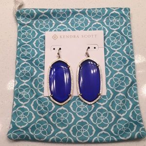 Kendra Scott Danielle Earrings Cobalt Blue