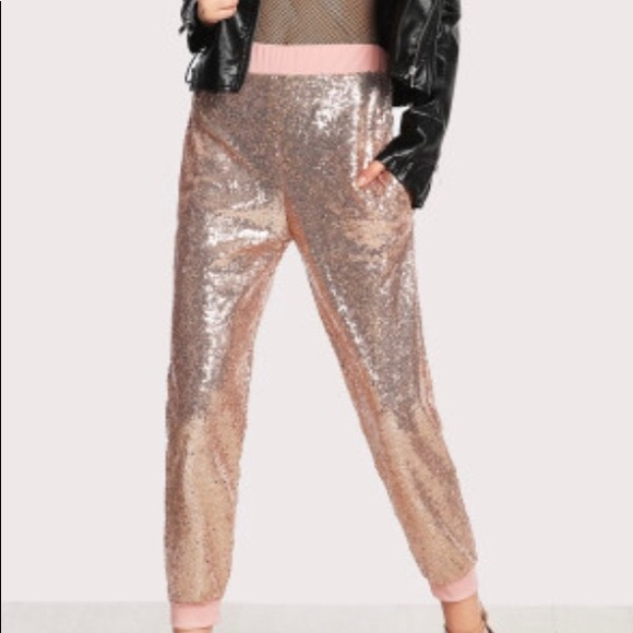Sequin jogger pants - Picture 5 of 7
