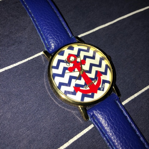 Cute blue nautical watch - Picture 1 of 4