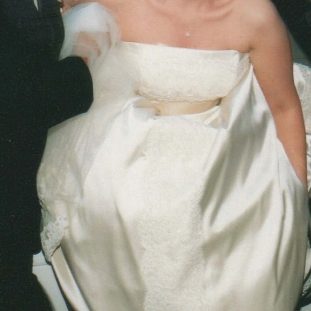 Judd Waddell Strapless Ballgown w/ Veil
