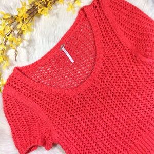 FREE PEOPLE • cropped knit sweater