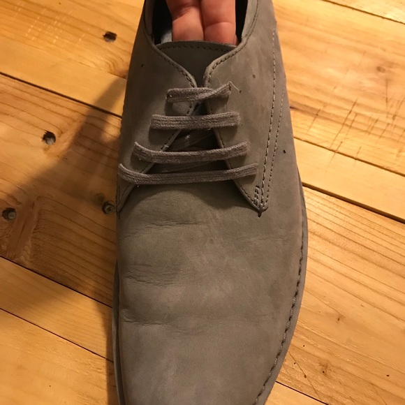 Calvin Klein grey suede dress shoes size: 9 1/2 main image 6
