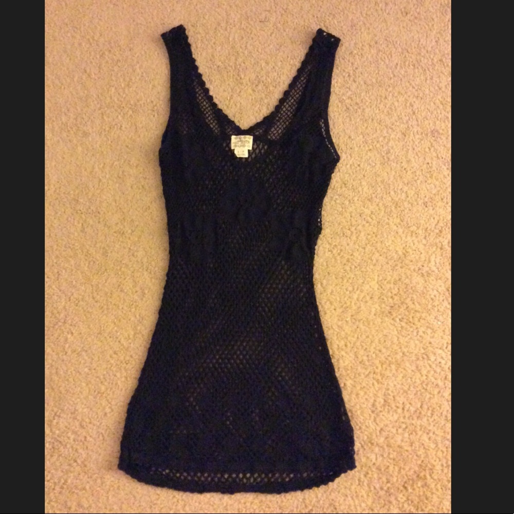 Crochet Free People swim coverup