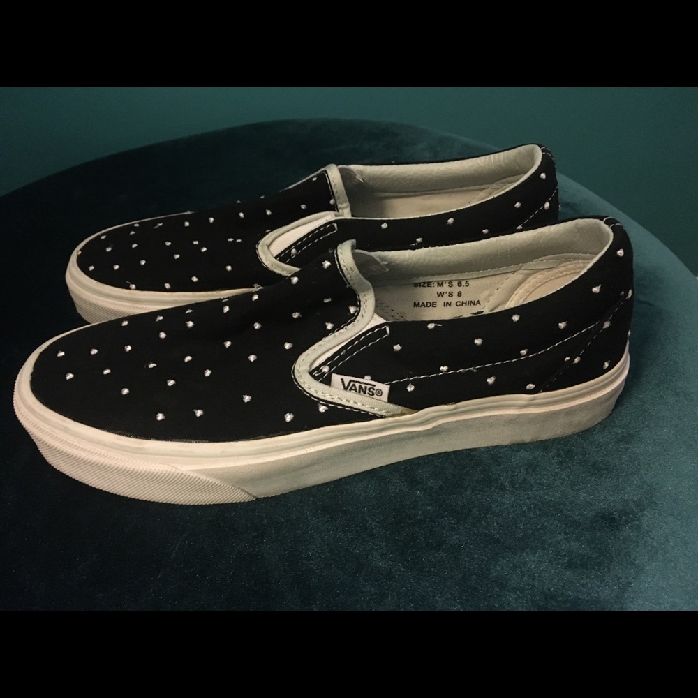 embroidered polka dot VANS