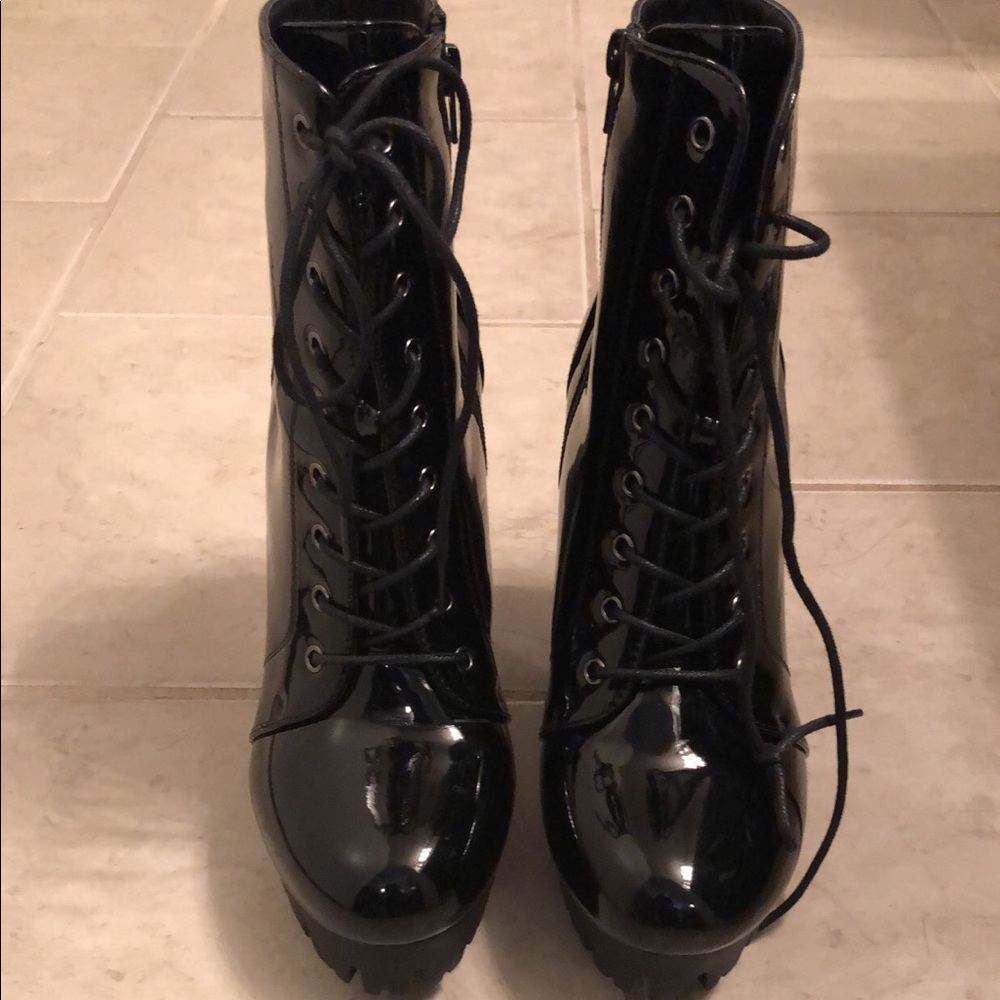 Platform Lace Up Booties