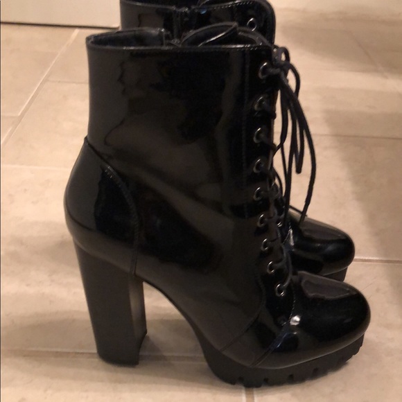 Platform Lace Up Booties - Picture 3 of 3