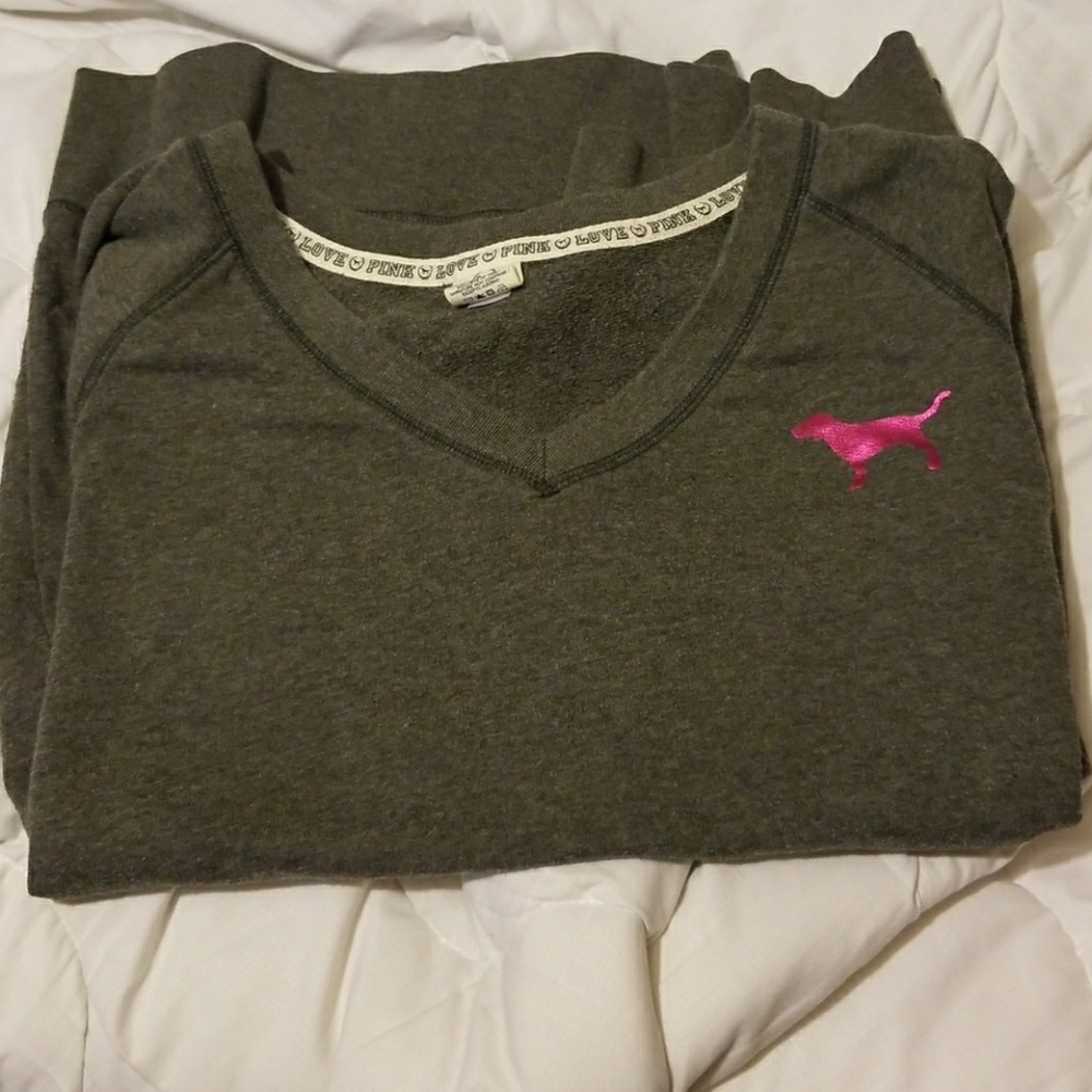 Pink throw over