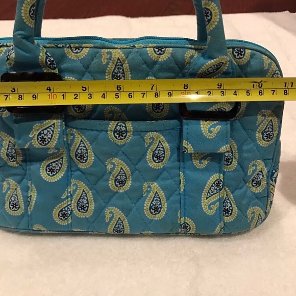 Vera Bradley blue paisley handbag and wallet - Picture 4 of 8