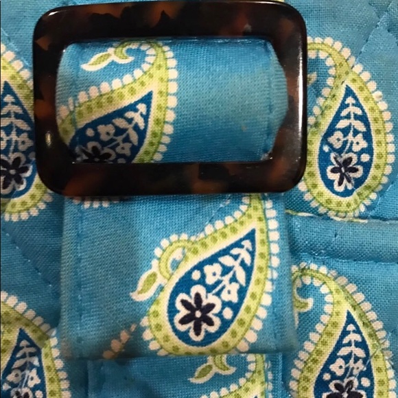 Vera Bradley blue paisley handbag and wallet - Picture 6 of 8