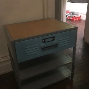 Wooden/Aluminum Dresser Piece