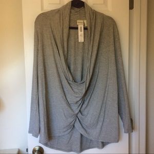 Chico's Zenergy-Grey Wrap Top