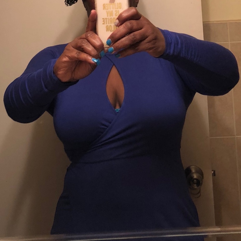 Royal Blue Bebe Dress