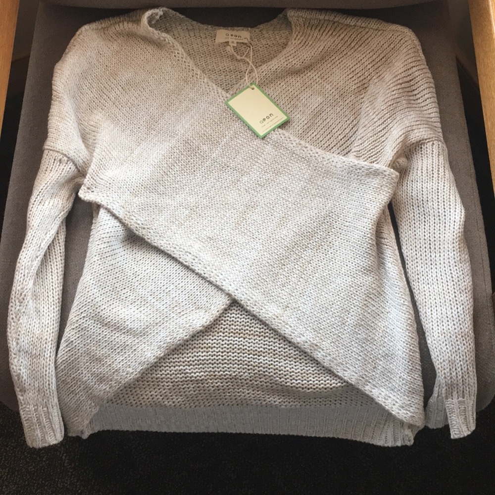 Crossover Surplice Sweater - Picture 4 of 5