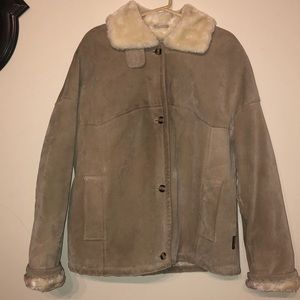 Women’s tan suede coat
