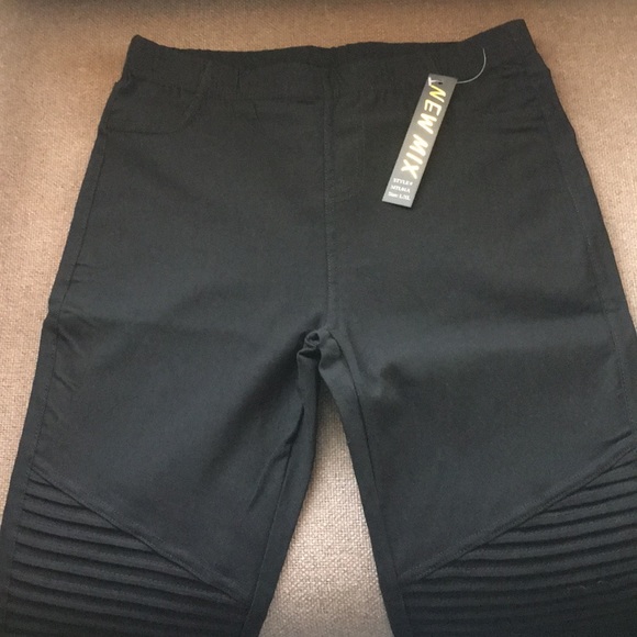 Stretchy Black Biker/Moto Pants! - Picture 7 of 7