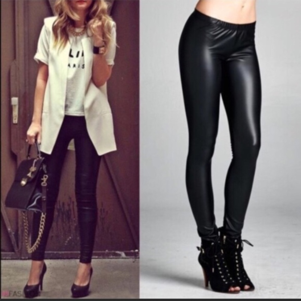 Faux Leather Pants - Picture 2 of 6