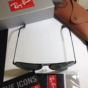 Ray-Ban 3026 L2821 Aviator, 62-mm, Black Large