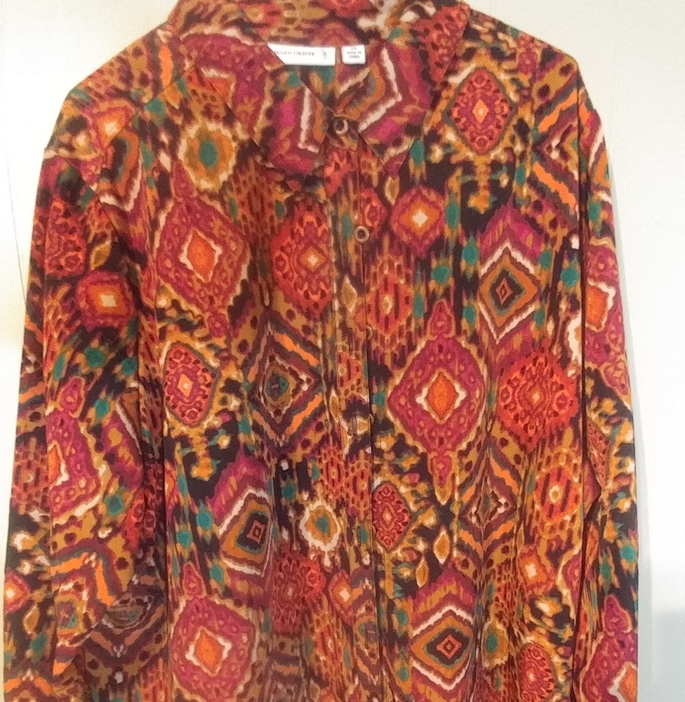 Susan graver psychedelic shirt