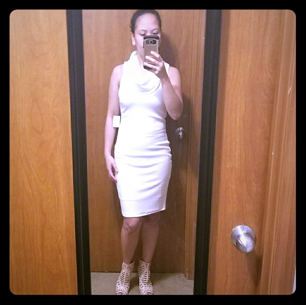 Cowl Neck Sweater Dress