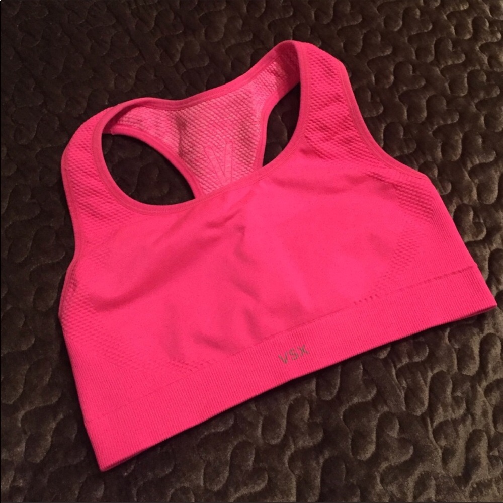 VSX reversible hot pink sports bra