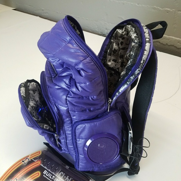 Fi-hi Stereo Speakerbag "Purple PUFFY Pack" - Picture 5 of 5